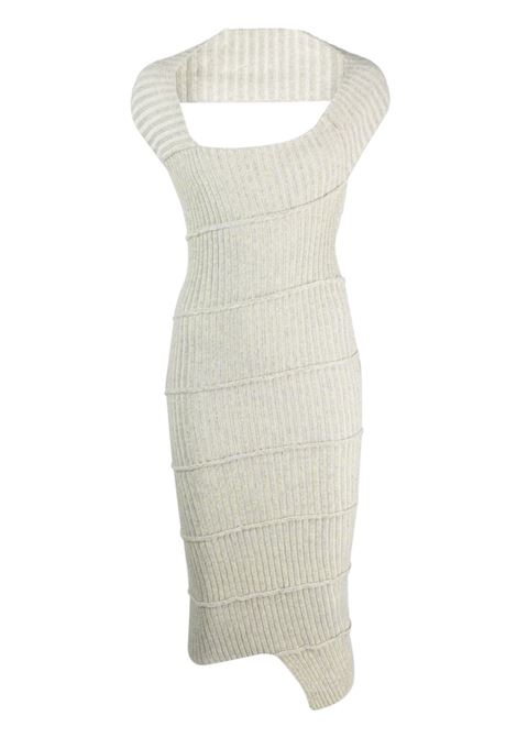Abito midi in maglia in grigio - donna MM6 MAISON MARGIELA | S52DD0009S18288962
